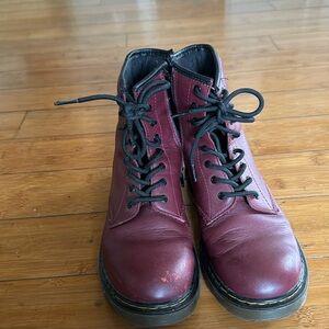 Burgundy Doc Martins Ladies 6 EU 37 IM 4